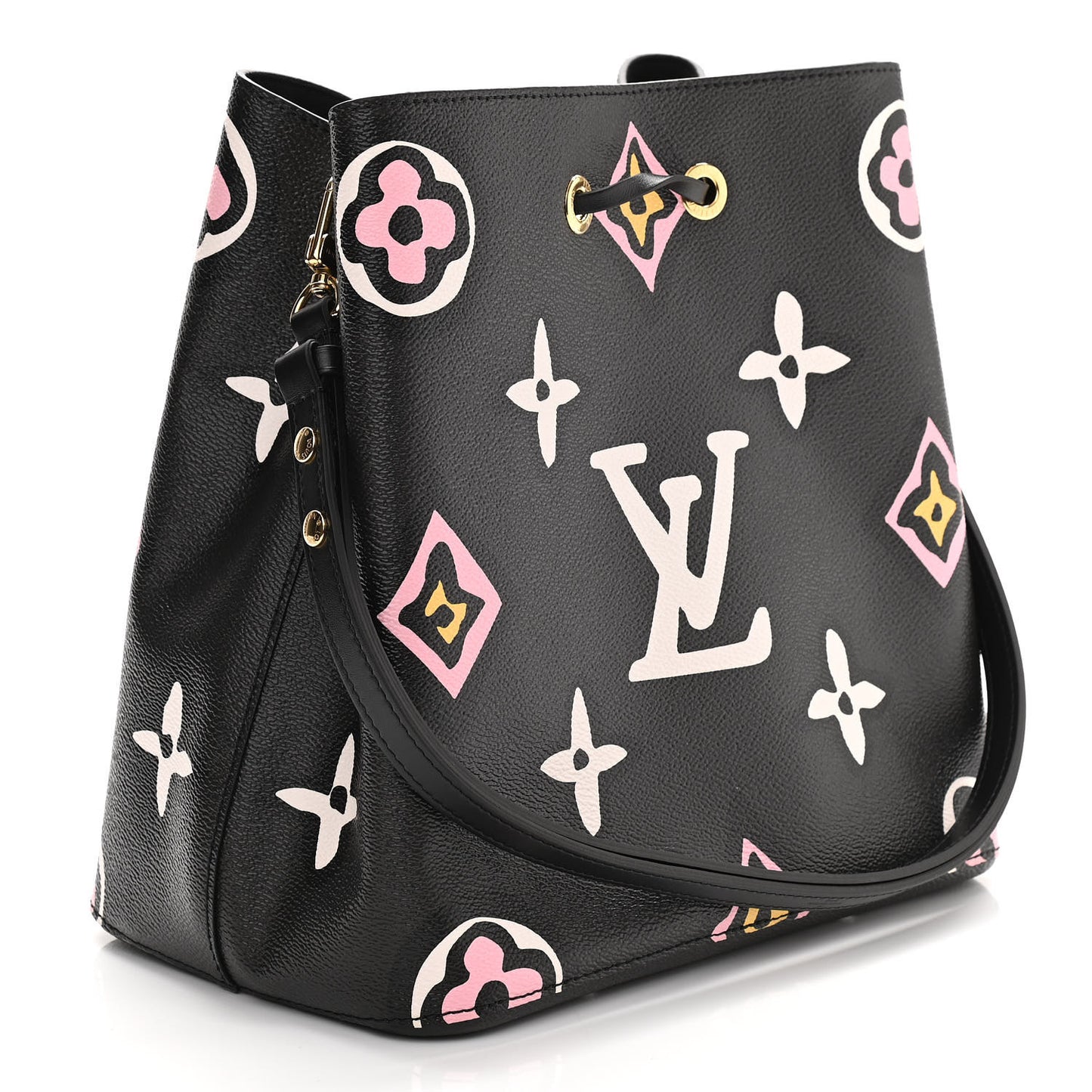 Monogram Giant Wild At Heart Neonoe MM Black