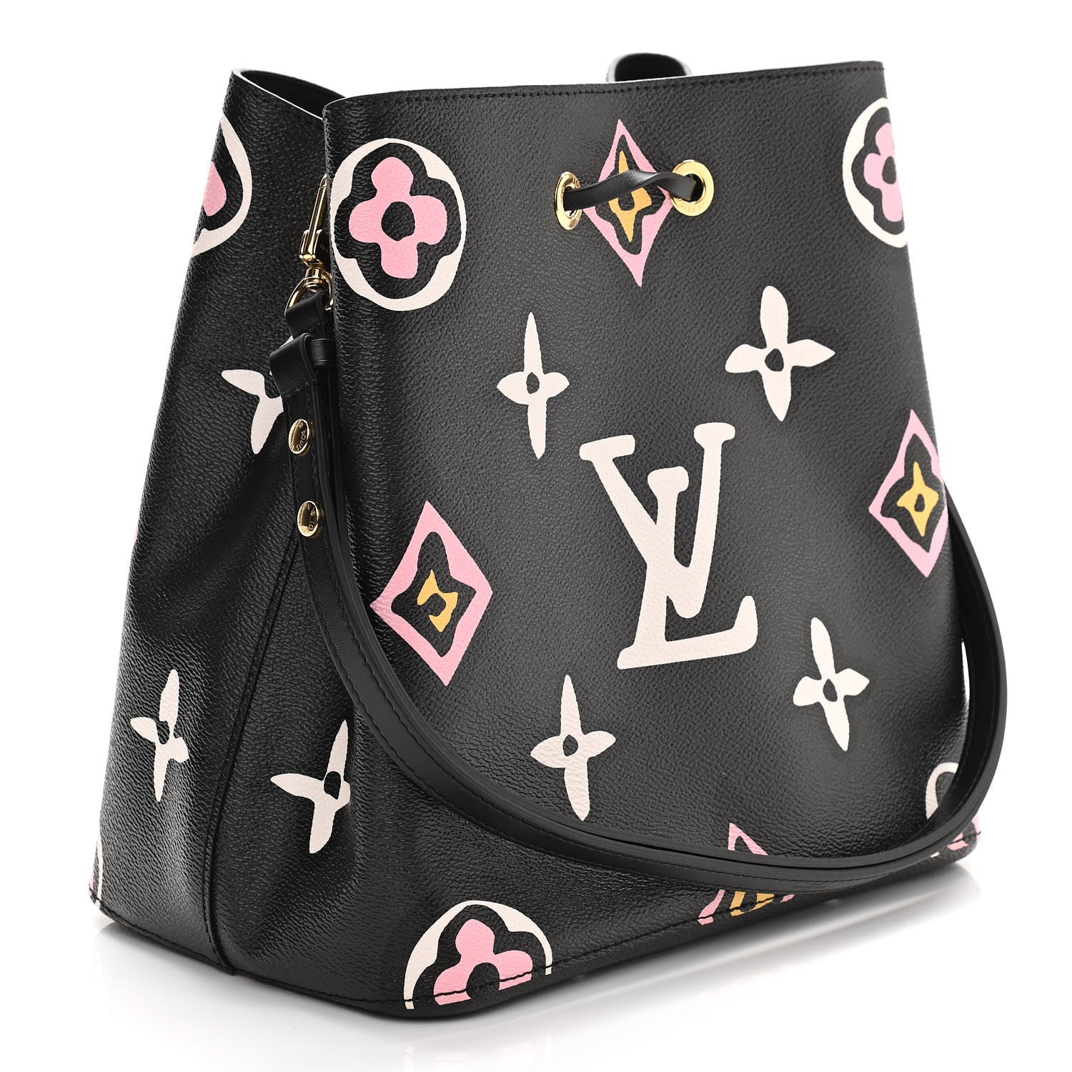 Louis Vuitton Monogram Giant Wild At Heart Neonoe MM Black 3 of 10