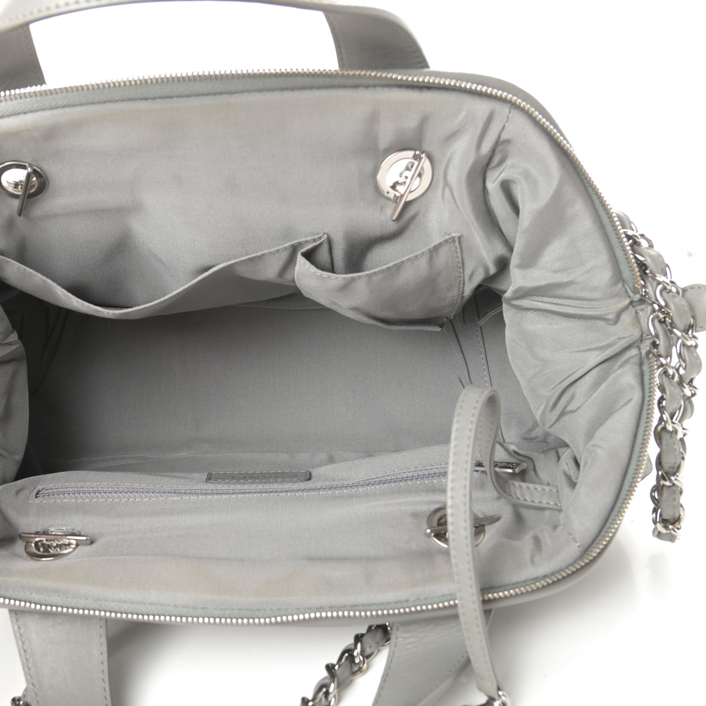 Calfskin Ultra Stitch Bowler Grey