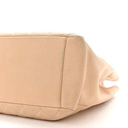 Chanel Caviar Quilted Grand Shopping Tote GST Beige Clair 12 of 14