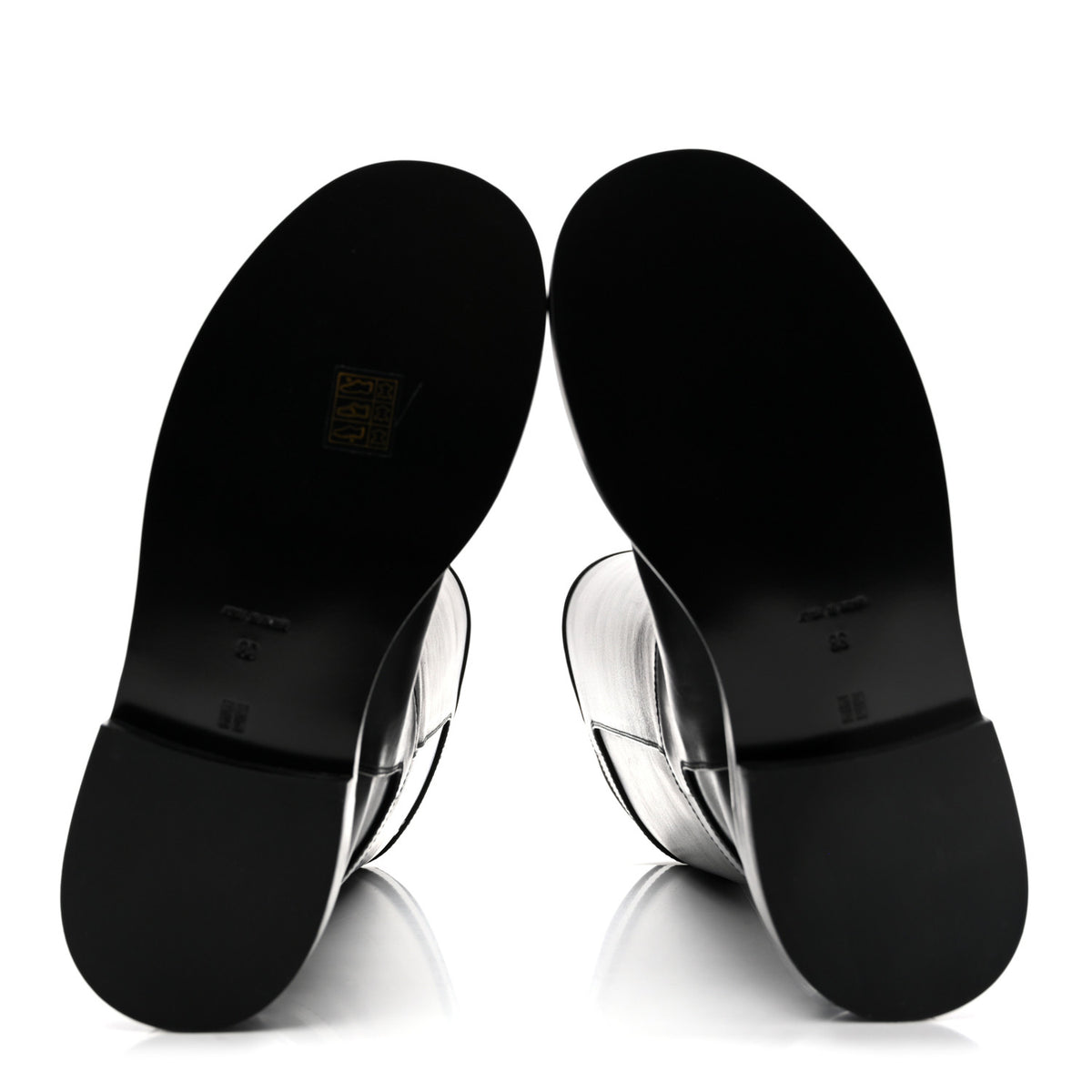 Givenchy Calfskin Voyou Buckle Boots  38 Black 5 of 9