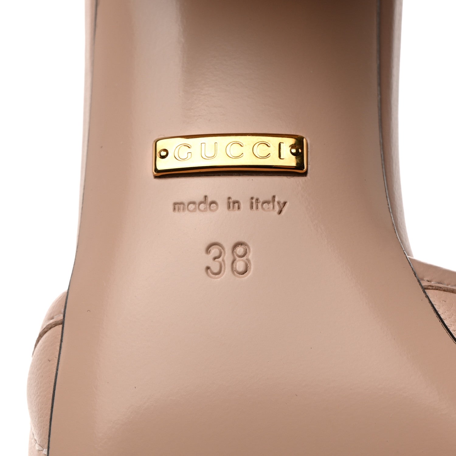 Gucci Nappa Matelasse GG Marmont 55mm Slide Sandals 38 Skin Rose 6 of 10