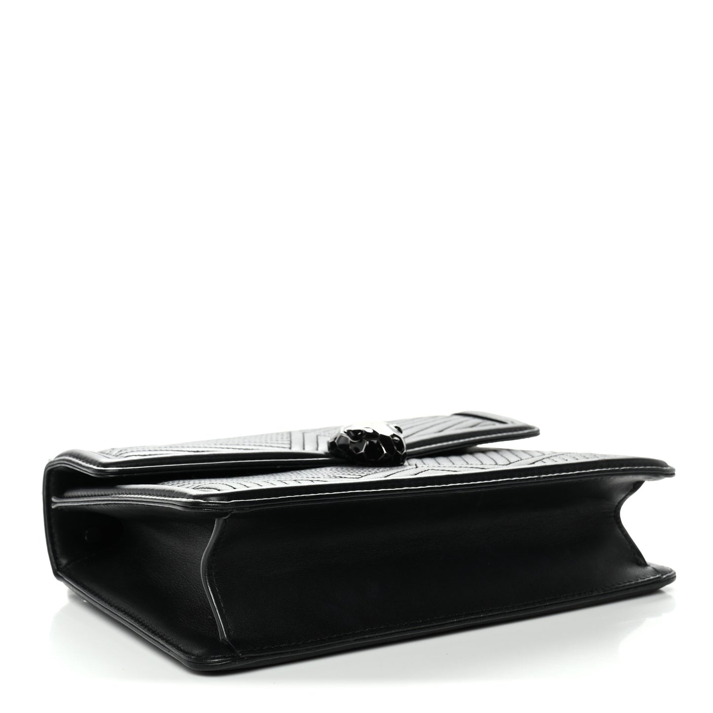 Quilted Nappa Smooth Calfskin Serpenti Forever Diamond Blast Shoulder Bag Black