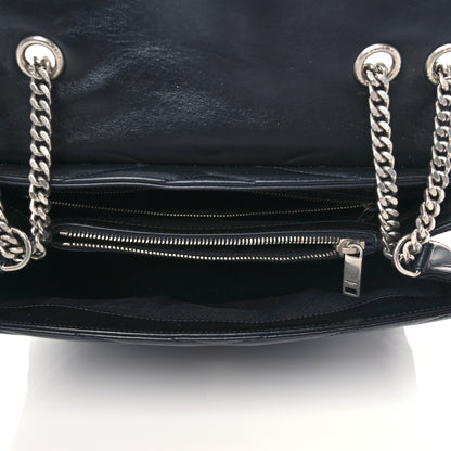 Saint Laurent Calfskin Y Quilted Monogram Medium Loulou Chain Satchel Black 5 of 8