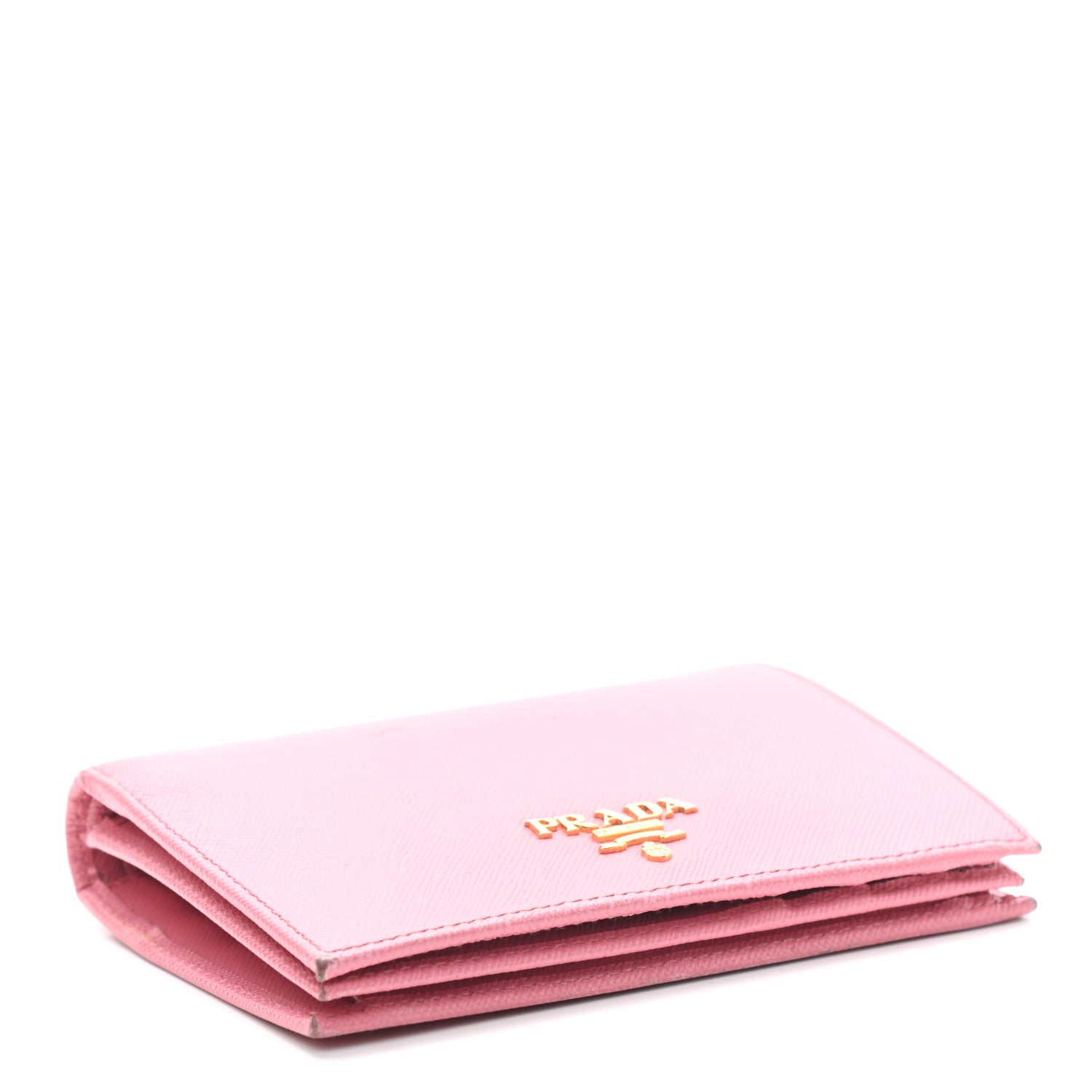 Prada Saffiano Metal Bi-Fold Wallet Petalo 4 of 8