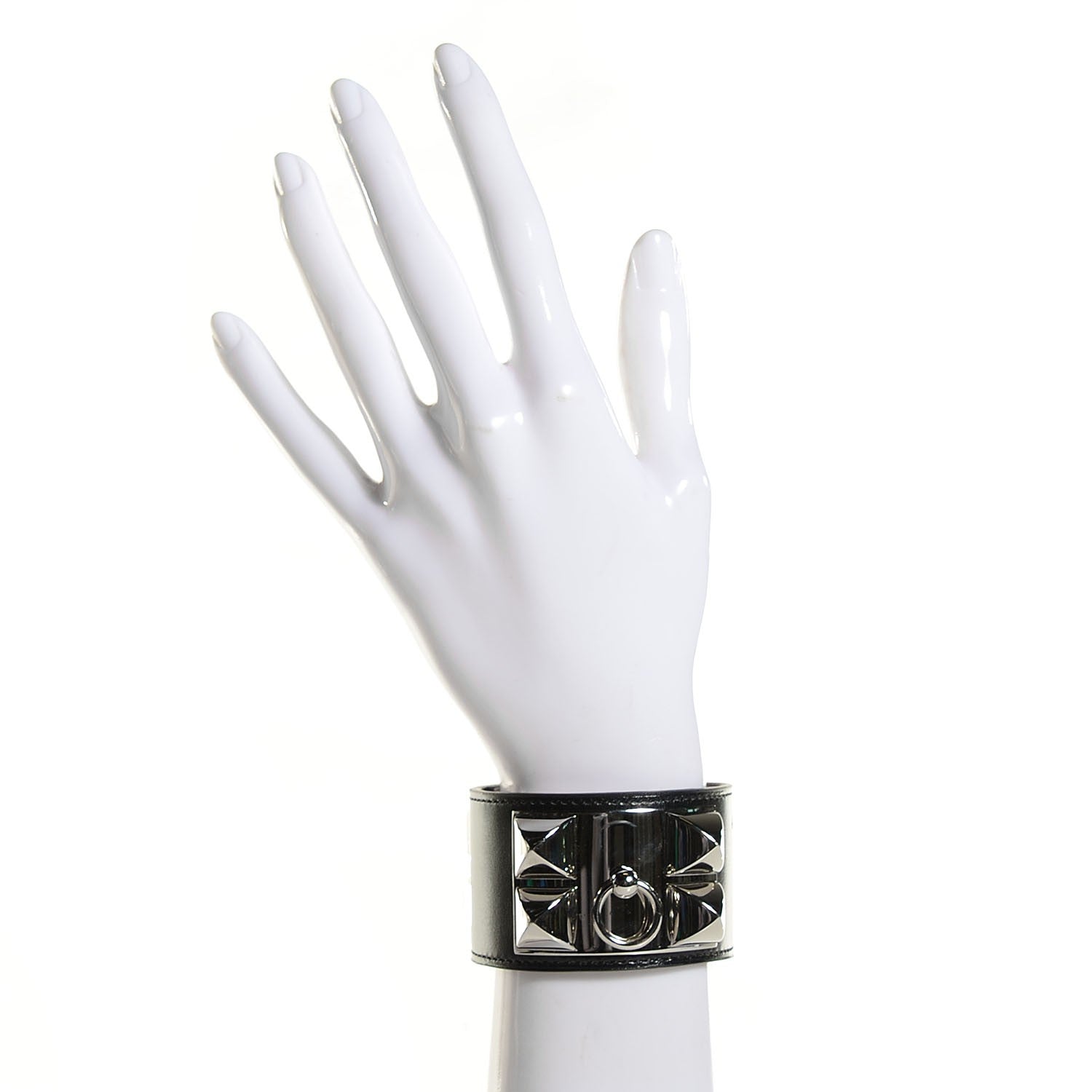 Hermes Chamonix Collier de Chien CDC Bracelet L Black 2 of 6