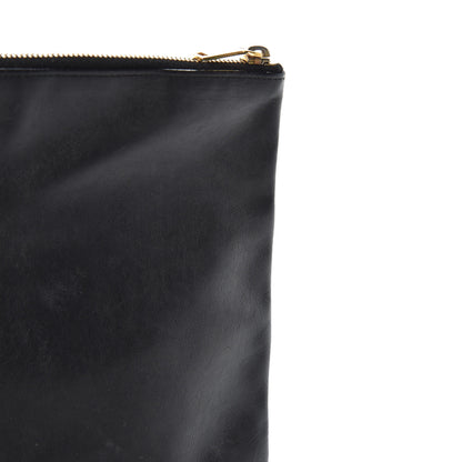 Saint Laurent Calfskin Zipped Clutch Black 11 of 17