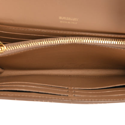 Burberry Lambskin Quilted Lola Wallet Beige 5 of 15