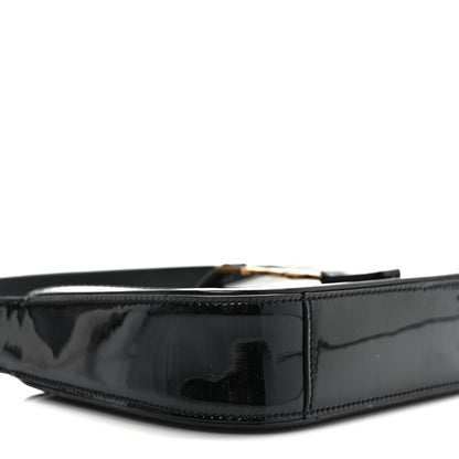 Saint Laurent Patent Calfskin Le 5 A 7 Mini Hobo Black 7 of 8