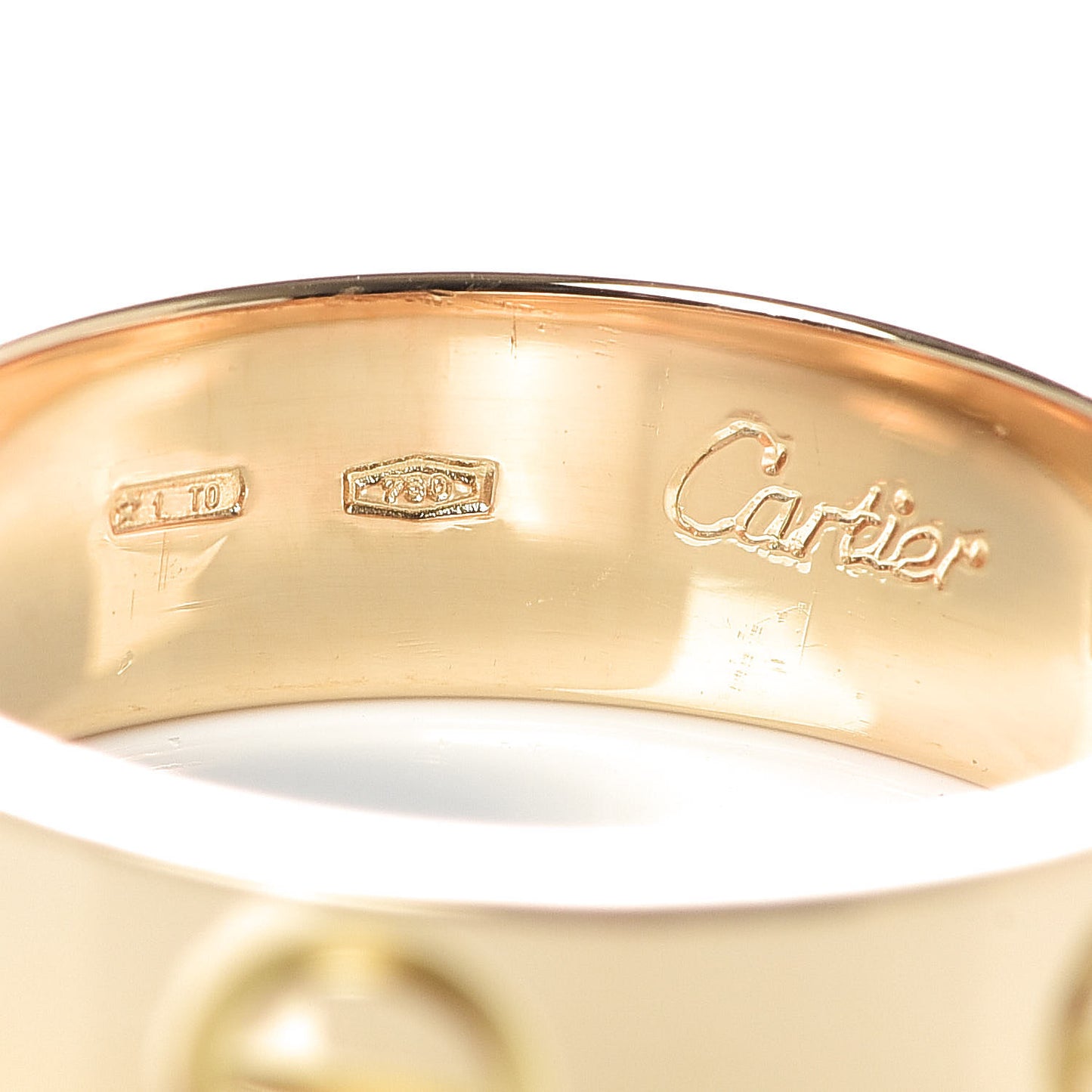 18K Yellow Gold 5.5mm LOVE Ring 52 6