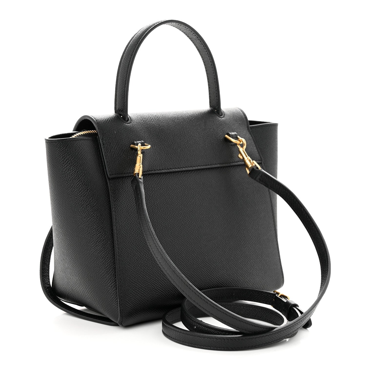 Celine Grained Calfskin Nano Belt Bag Black 3 of 11