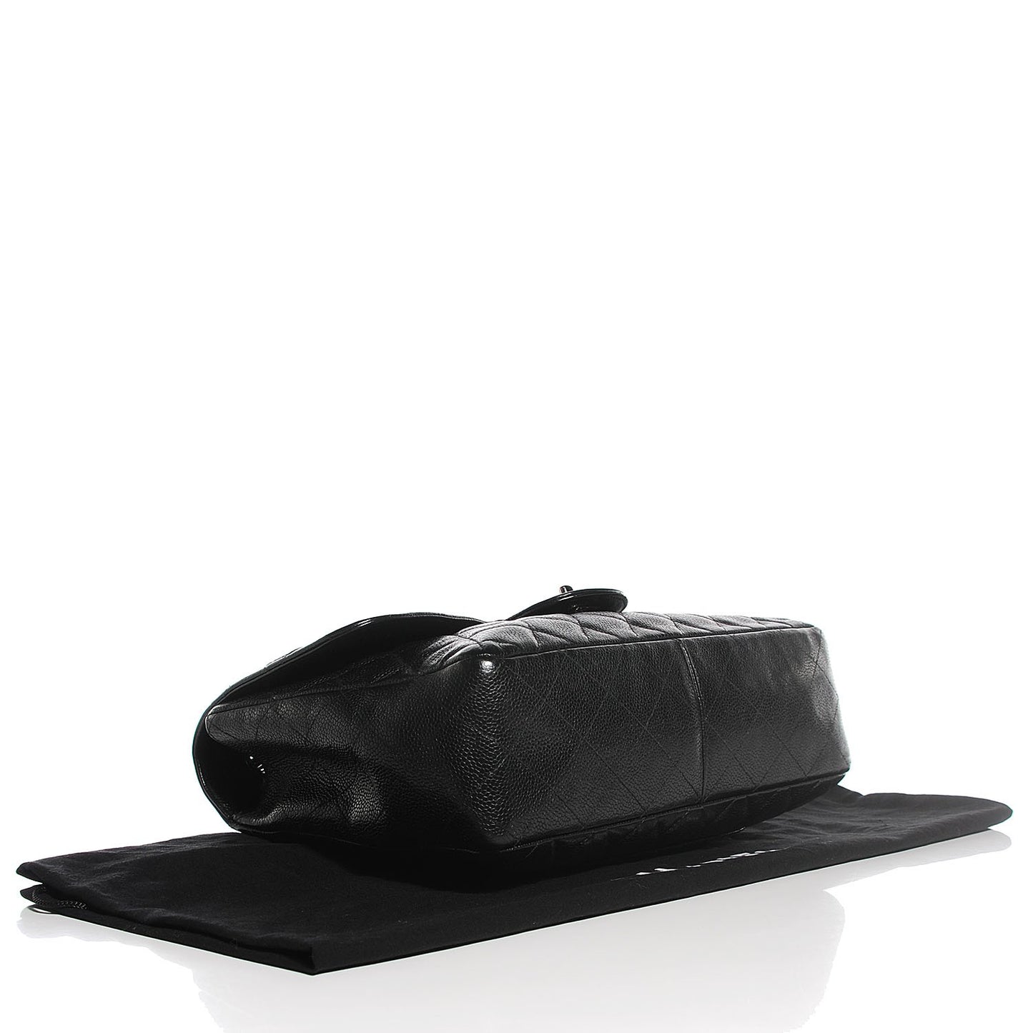 Caviar Quilted Jumbo Single Flap Black