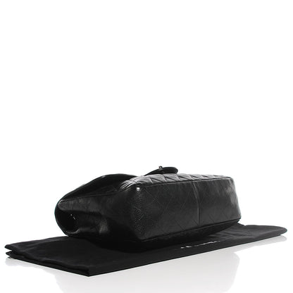 Chanel Caviar Quilted Jumbo Single Flap Black 4 of 8