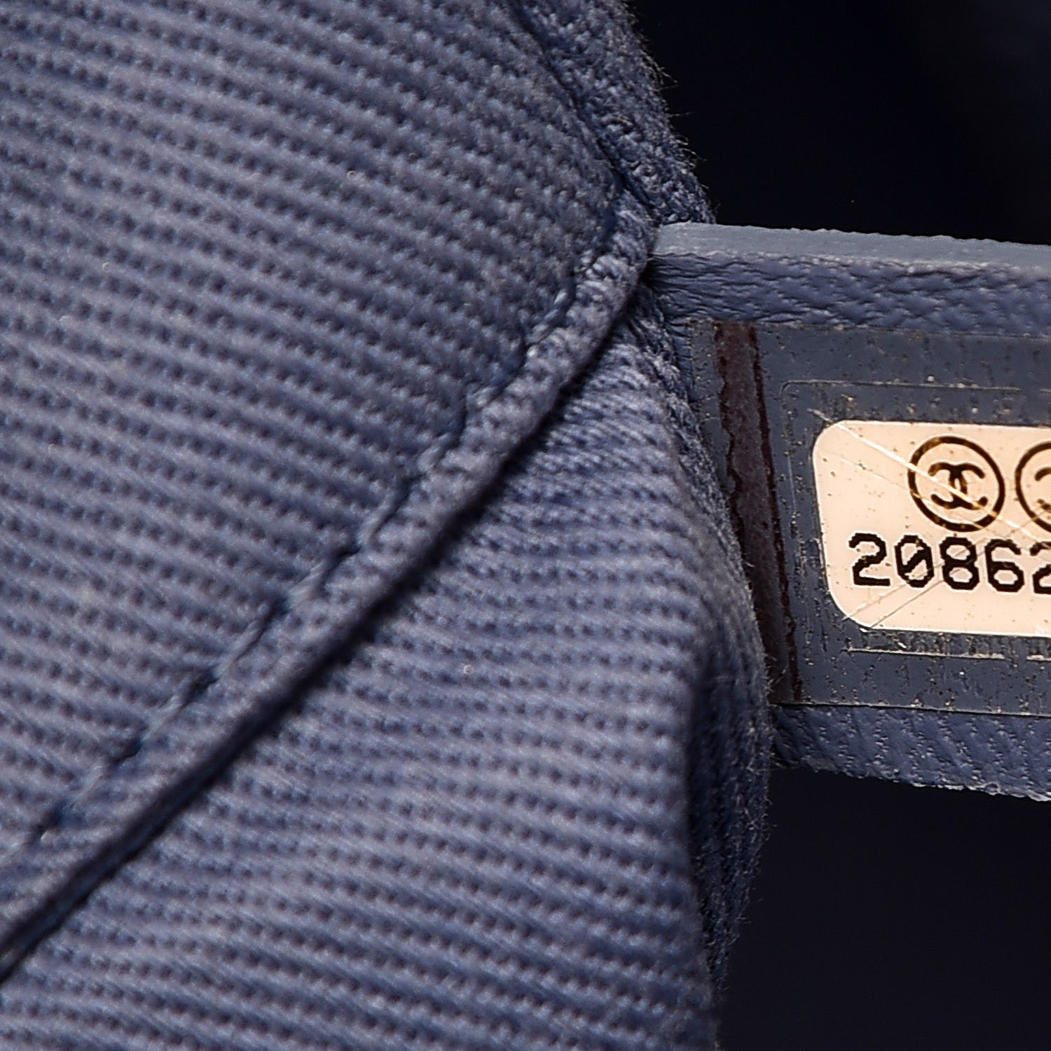 Chanel Canvas Small Deauville Tote Denim Blue 7 of 7