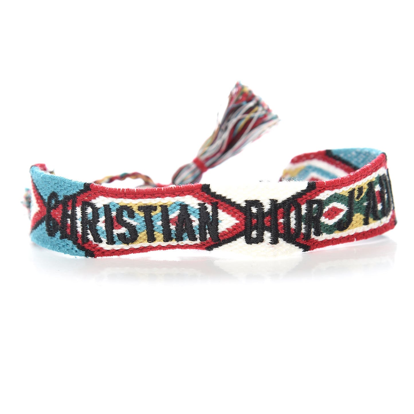 Woven Cotton J'Adior Friendship Bracelet Set Blue Multicolor