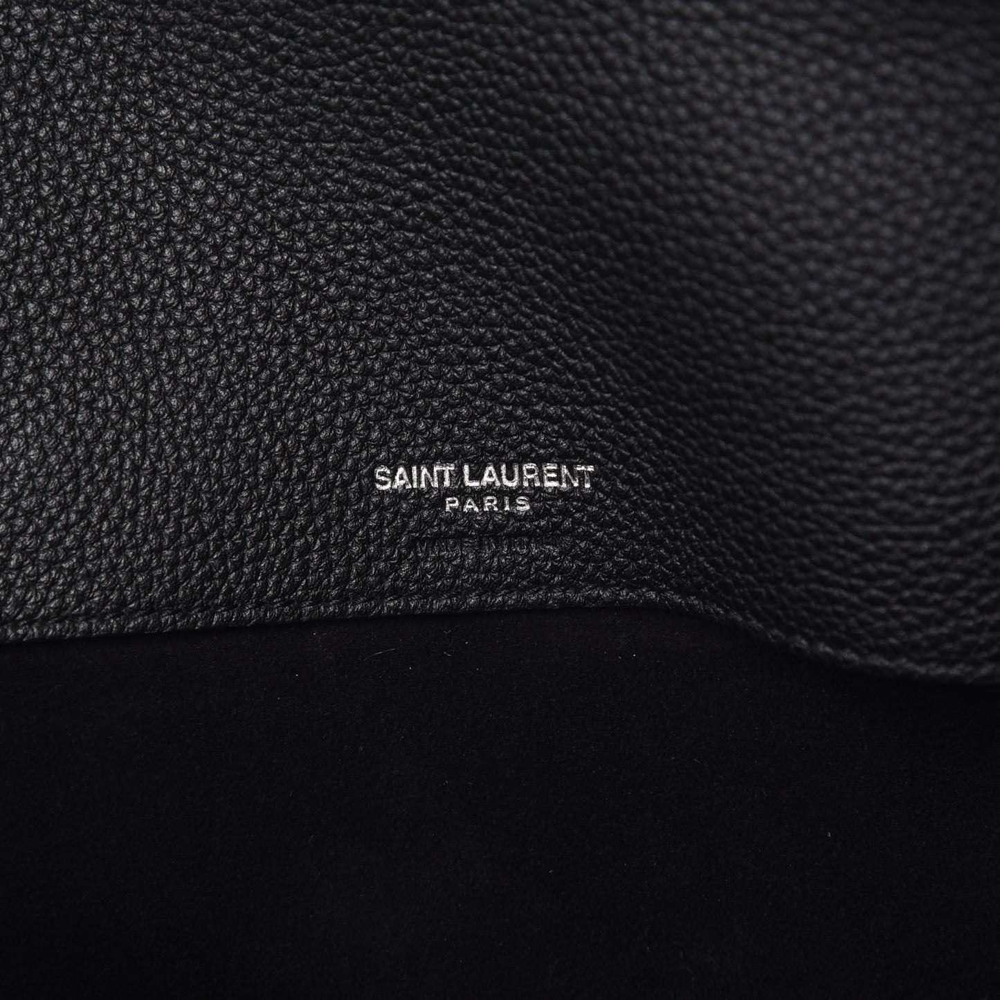 Grained Calfskin Large Souple Sac De Jour Black