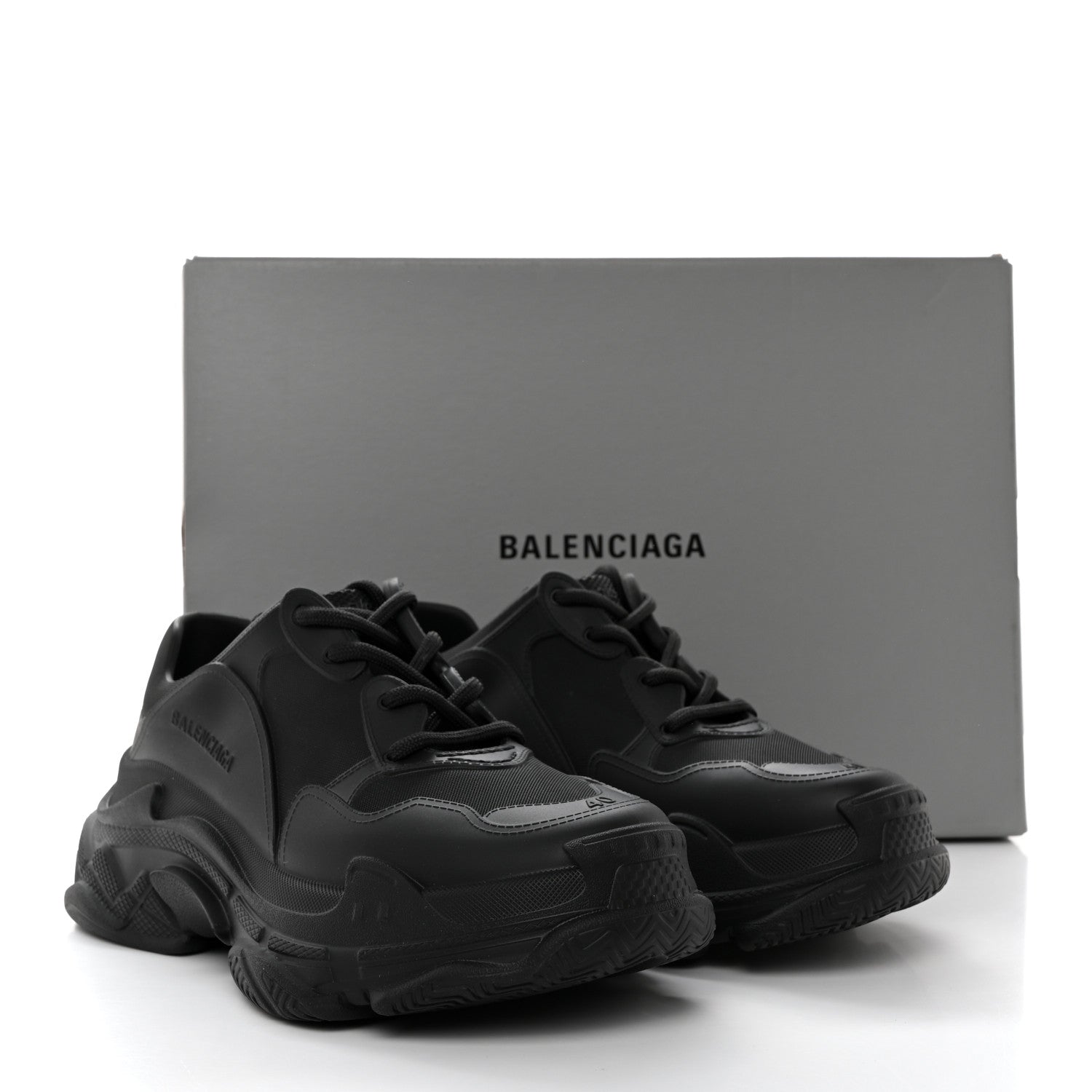 Balenciaga EVA Molded Mens Triple S Sneakers 40 Black 9 of 9