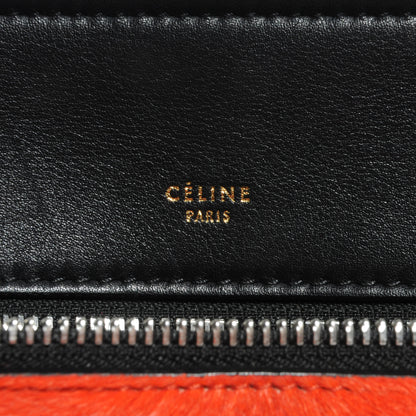 Celine Pony Hair Medium Edge Shoulder Bag Vermillion 6 of 8