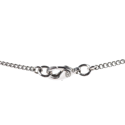 Chanel Crystal Timeless CC Necklace Silver 5 of 5
