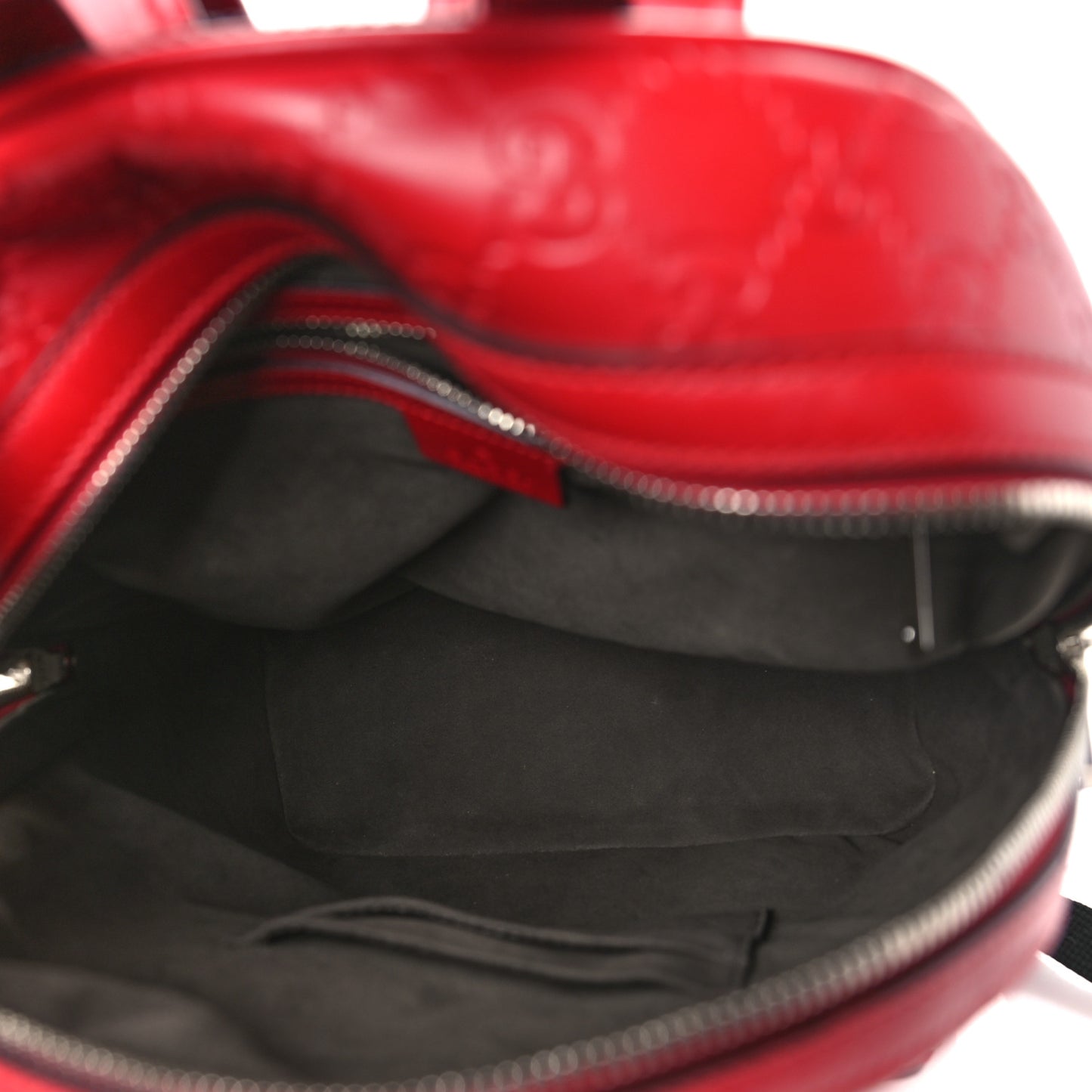 Guccissima Signature Small Day Backpack Hibiscus Red