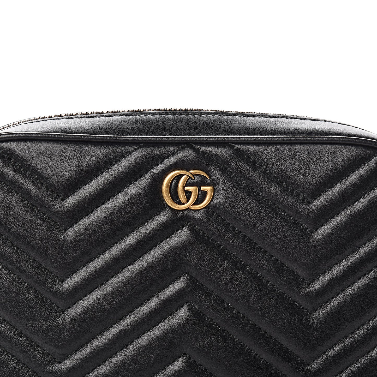 Calfskin Matelasse Mens GG Marmont Belt Bag 90 36 Black