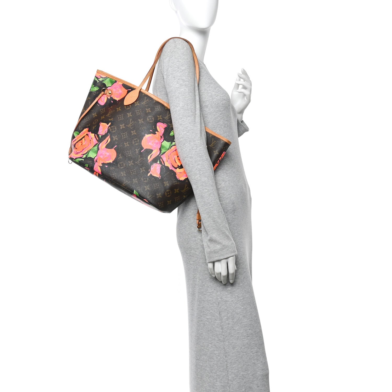 Louis Vuitton Monogram Roses Neverfull MM 2 of 13