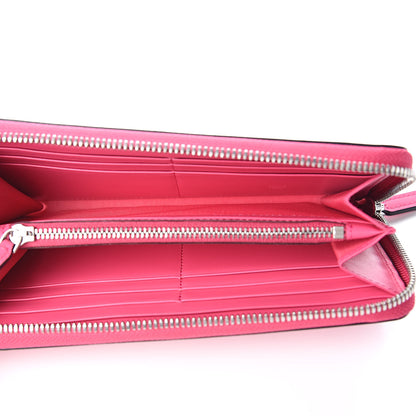 MCM Coated Canvas Monogram Studded Zip Around Wallet Pink 5 of 6