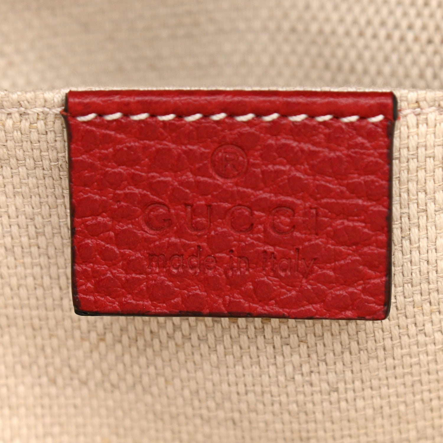 Gucci Pebbled Calfskin Soho Chain Backpack Hibiscus Red 6 of 9