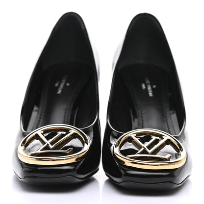 Louis Vuitton Patent Madeleine Pumps 36 Black 3 of 8