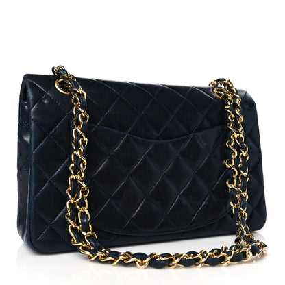 Chanel Lambskin Quilted Medium Double Flap Navy 3 of 10