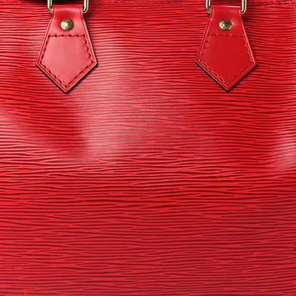 Louis Vuitton Epi Speedy 25 Castillan Red 6 of 6