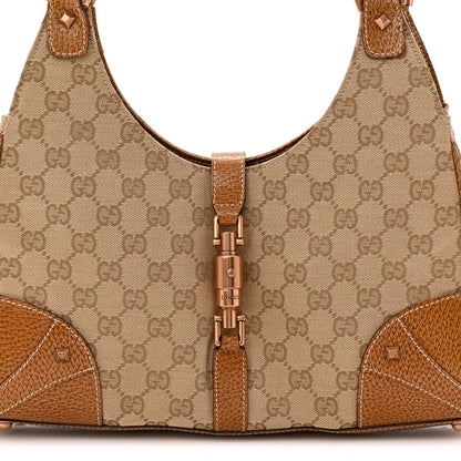 Gucci Monogram Calfskin Large Bardot Shoulder Bag Light Brown 8 of 10