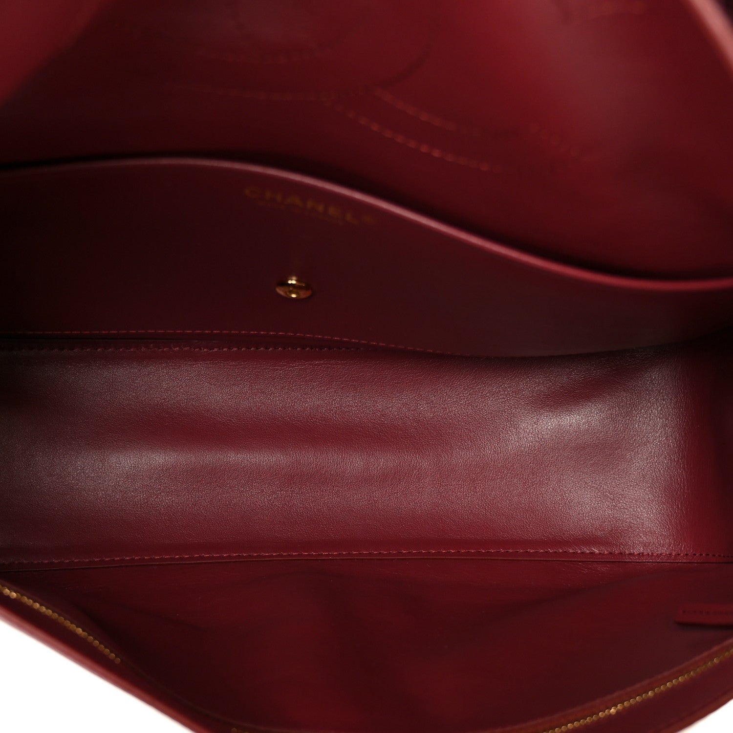 Chanel Grained Calfskin Small Souplissimo Maxi Flap Burgundy 5 of 11