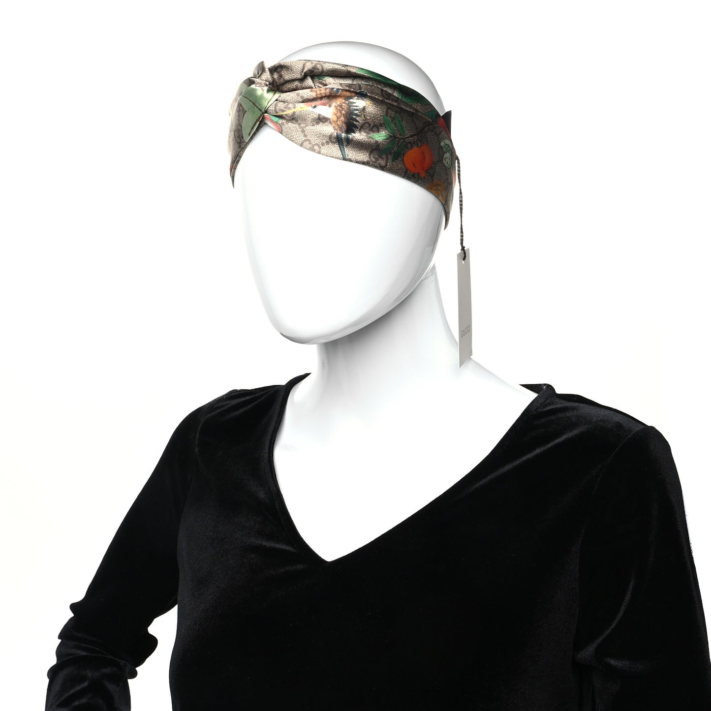 Silk Monogram Tian Print Tiana Duchesse Headband