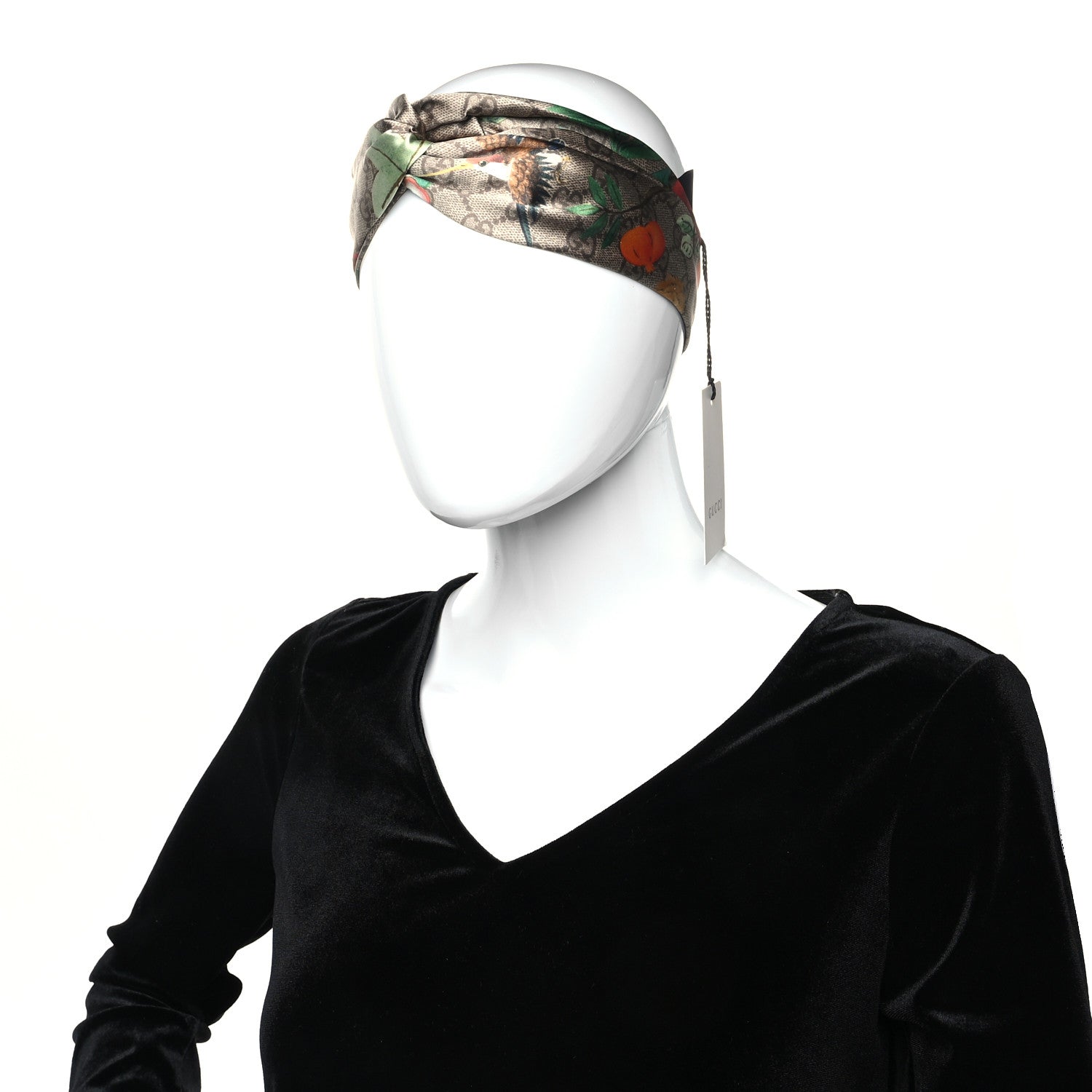 Gucci Silk Monogram Tian Print Tiana Duchesse Headband 2 of 6
