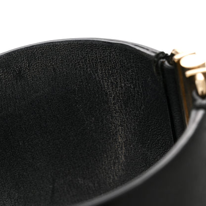 Chanel Calfskin CC Wide Cuff M Black Gold 5 of 6
