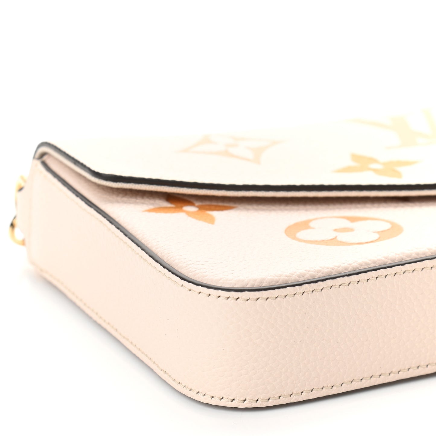 Empreinte Monogram Giant By The Pool Felicie Pochette Chain Wallet Cream Saffron