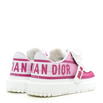 Christian Dior Reflective Fabric Shaded Dior-ID Platform Sneakers 37 Raspberry 4 of 11