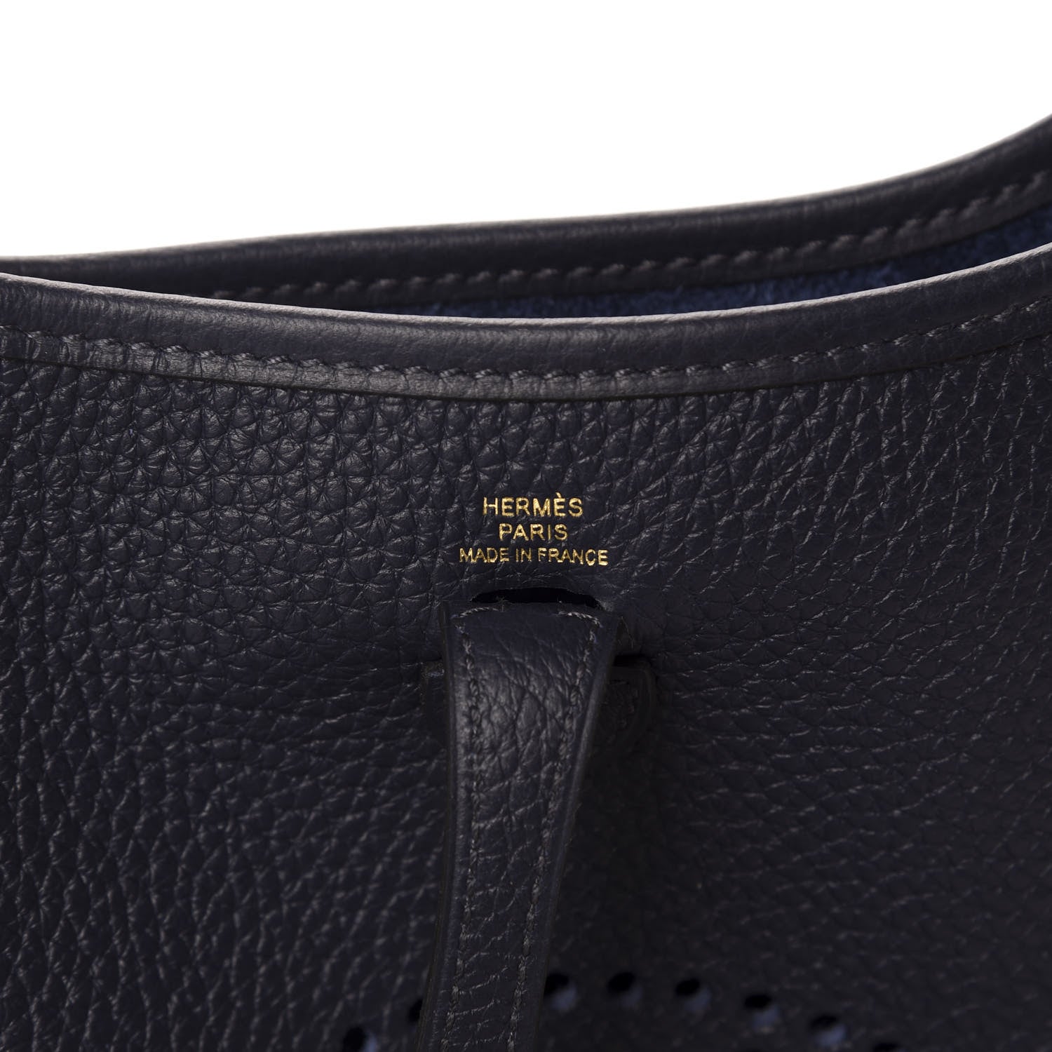 Hermes Taurillon Clemence Evelyne TPM Bleu Nuit 8 of 10