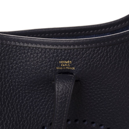 Hermes Taurillon Clemence Evelyne TPM Bleu Nuit 8 of 10