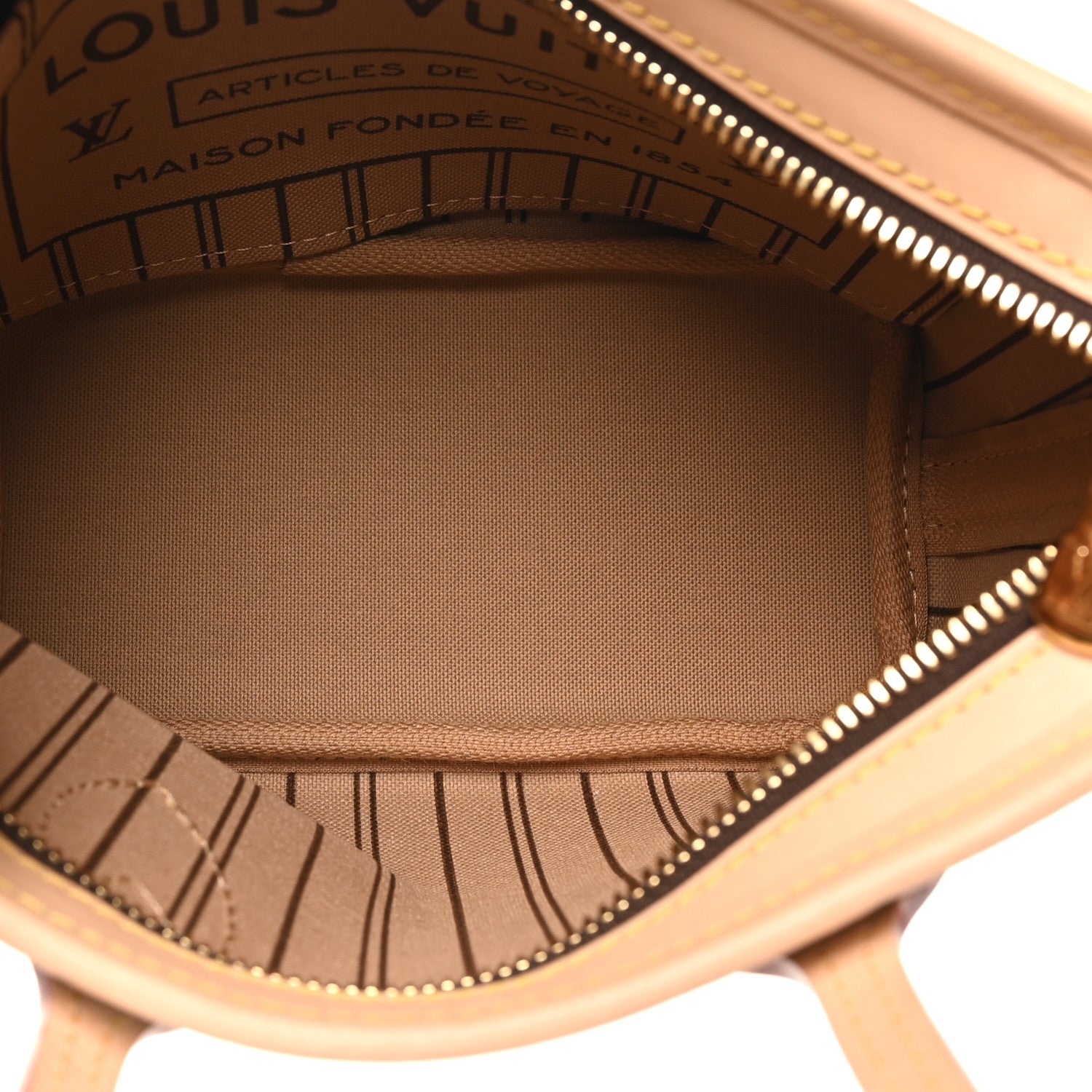 Louis Vuitton Monogram Neverfull BB Beige 5 of 9
