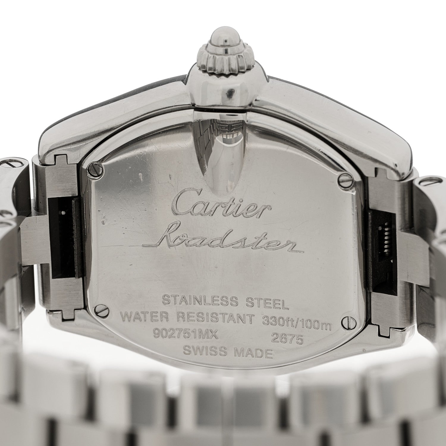 Cartier Stainless Steel 31mm Roadster Quartz Watch Pink 4 of 4
