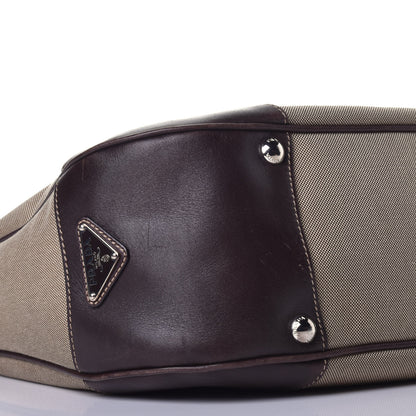 Prada Jacquard Logo Hobo Corda Bruciato 7 of 9