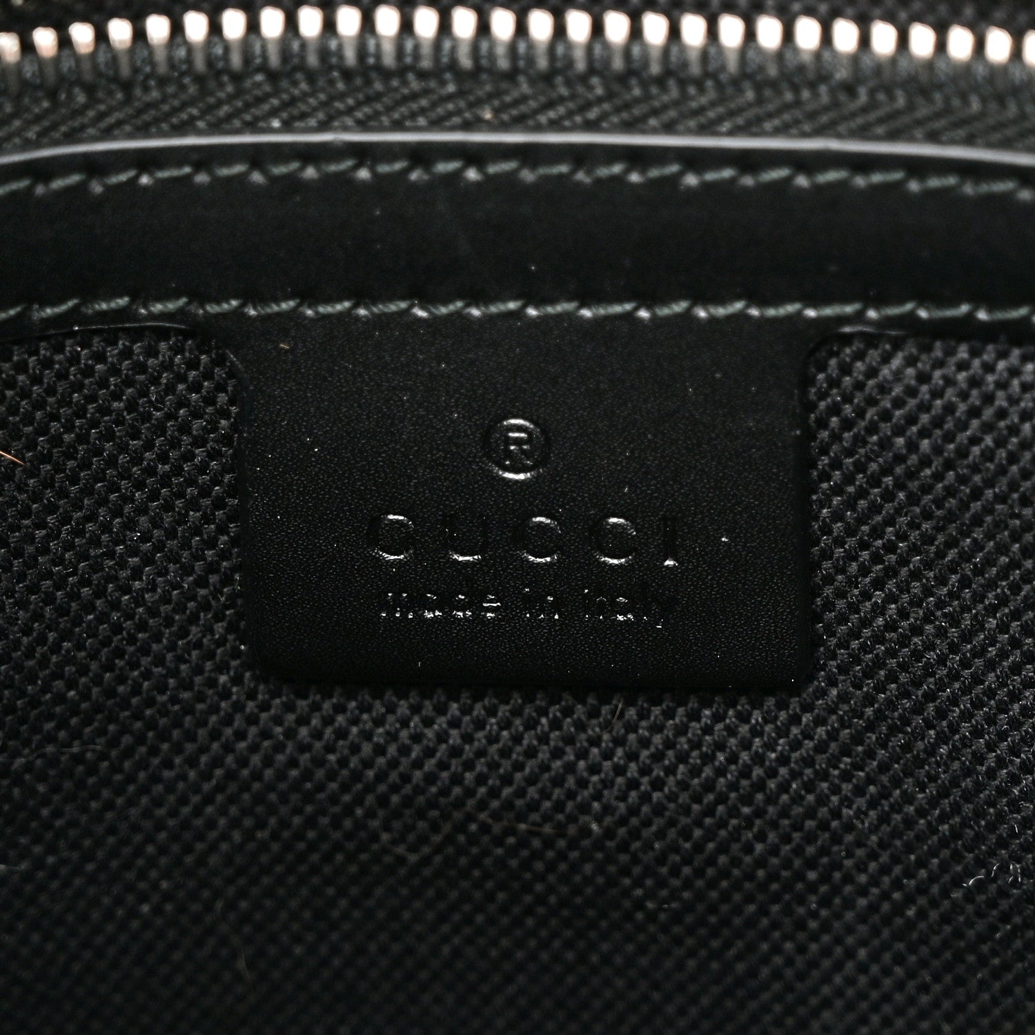 Gucci GG Supreme Monogram Appia Calfskin Web Flat Messenger Bag Black Grey 6 of 10