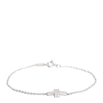 Tiffany Sterling Silver T Two Single Chain Bracelet 1 of 4
