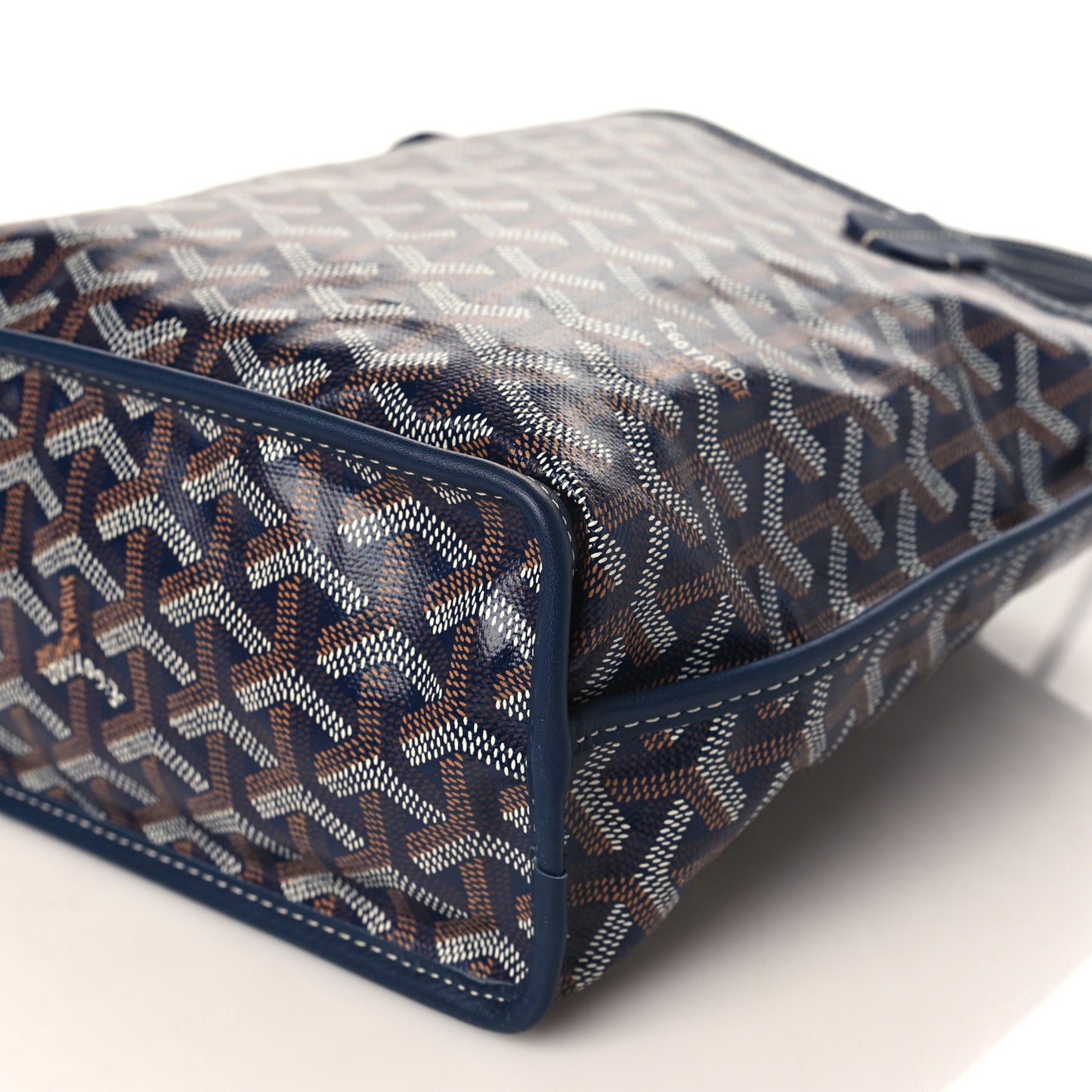 Goyardine Reversible Mini Anjou Navy