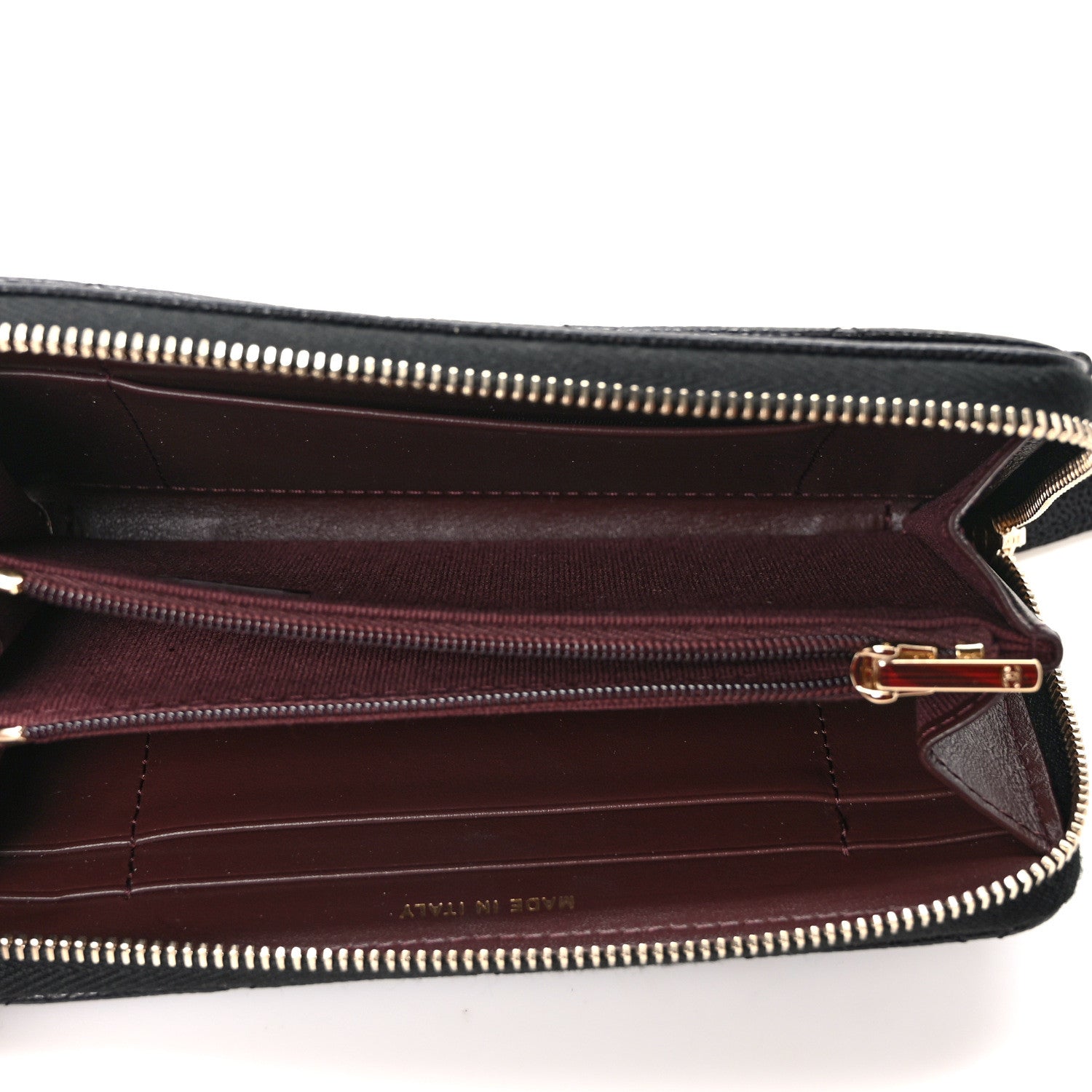 Chanel Caviar Quilted Medium Zip Around Wallet Black 5 of 11