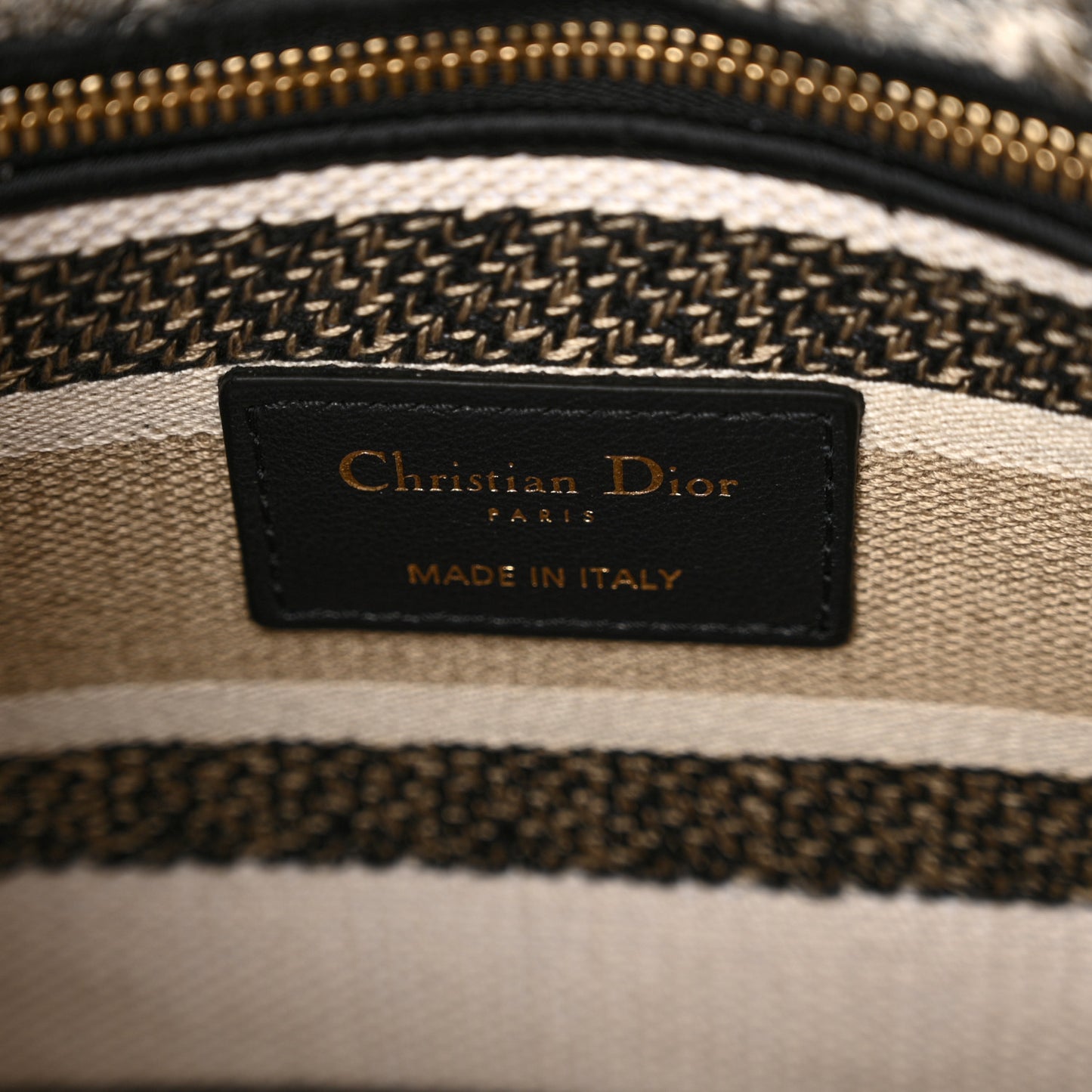 Canvas Embroidered Mille Fleurs Medium Lady D-Lite Multicolor