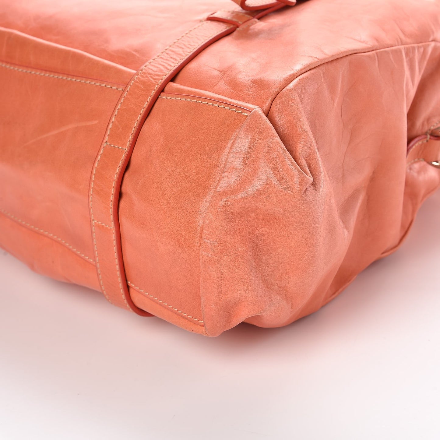 Nappa New Look Tote Corallo