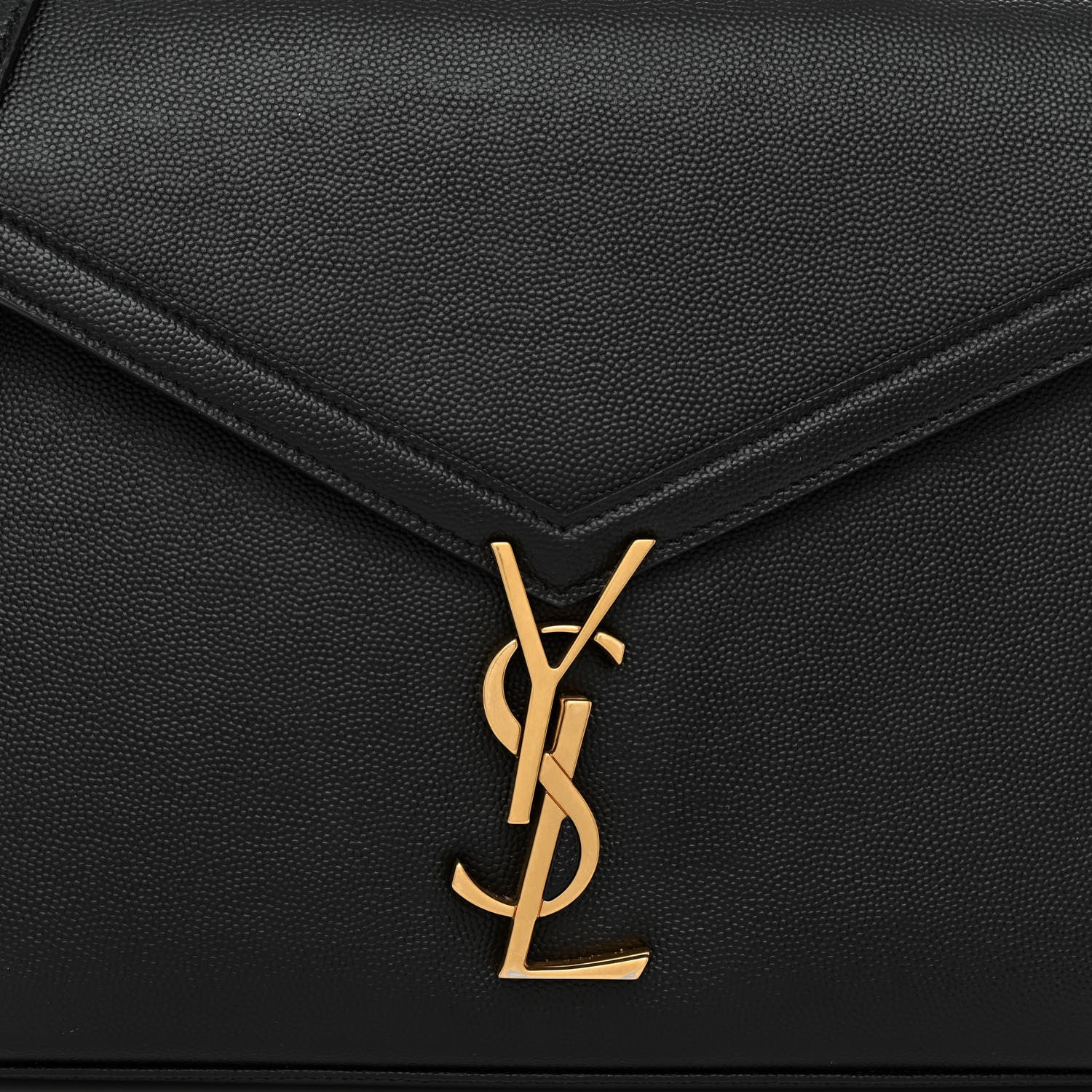 Saint Laurent Grain de Poudre Medium Classic Monogram Cassandra Top Handle Black 7 of 10